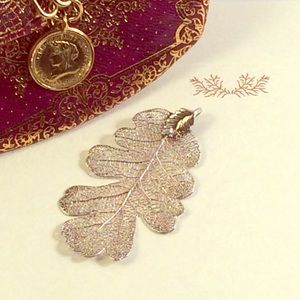 Oak Leaf Silver Pendant